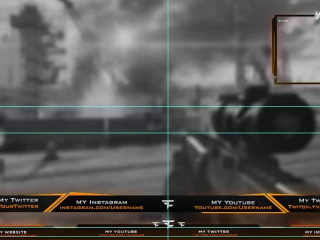 Youtube & Twitch Overlay + Cam, Photoshop PSD File  (Free Download  It )
