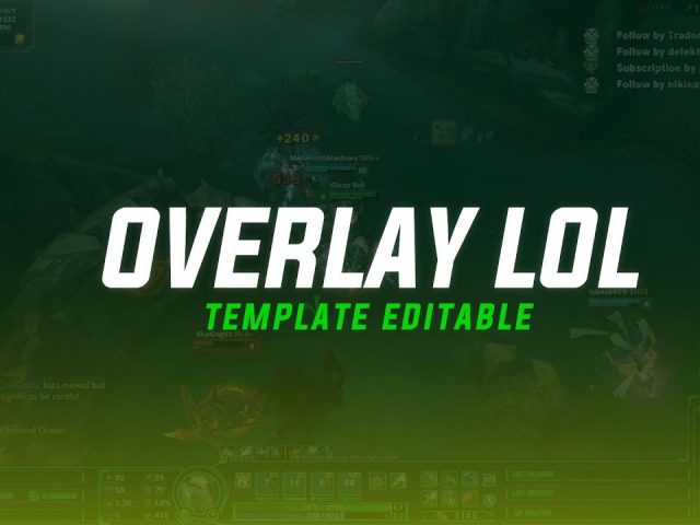 FREE: STREAM TWITCH OVERLAY LOL  | TEMPLATE EDITABLE PSD CC  | DESCARGA FREE!