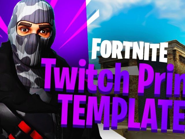 NEW FORTNITE TWITCH PRIME SKINS & ITEMS TEMPLATE! (FREE Fortnite GFX Thumbnail Template!)