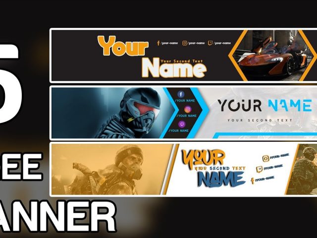 5 Free Youtube Banner Template #13