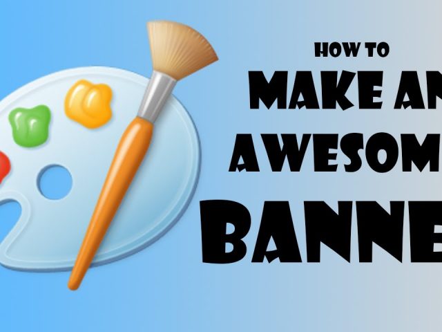 How to Make an AWESOME YouTube Banner By Using JUST MS PAINT!!!